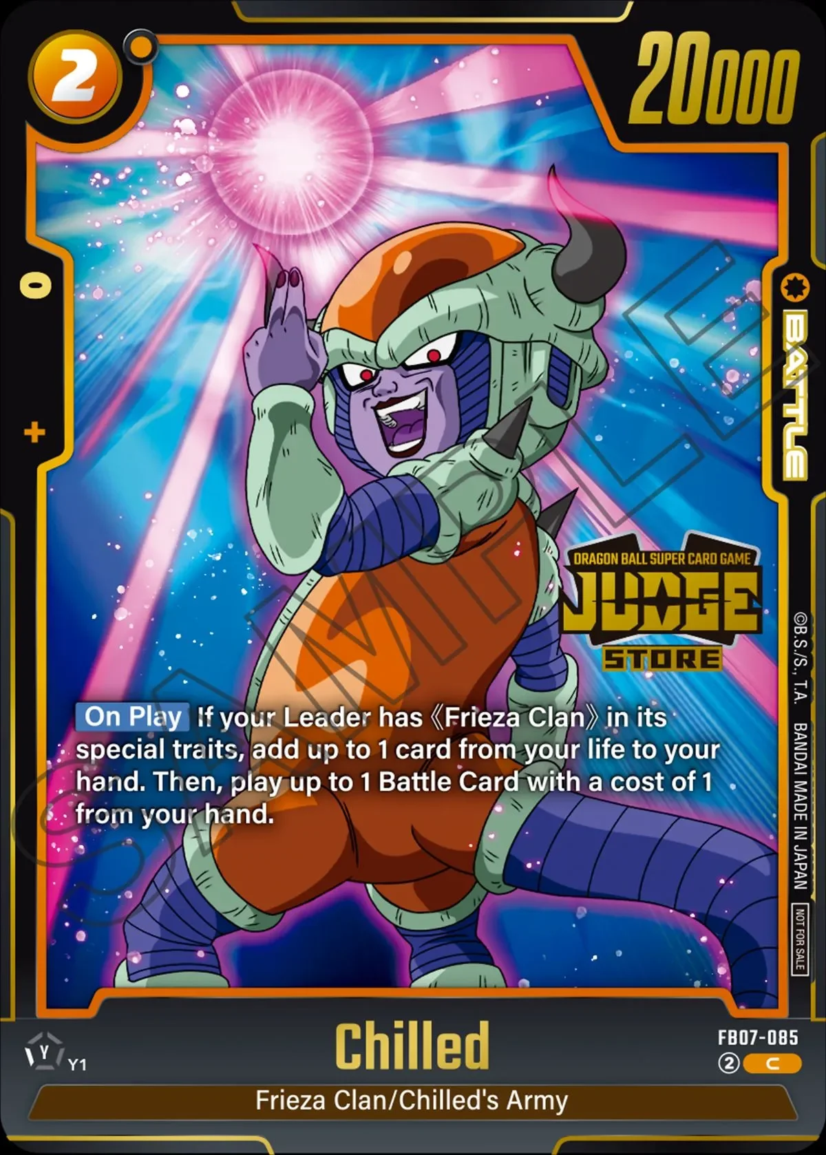 Chilled – karta Dragon Ball Super Card Game Fusion World, rarity C, kolor yellow