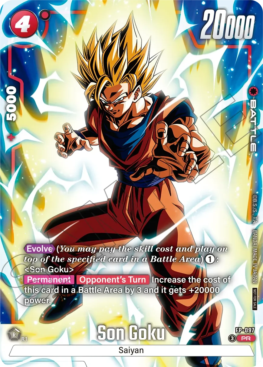 Son Goku – karta Dragon Ball Super Card Game Fusion World, rarity PR, kolor red